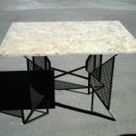 Marble top patio table